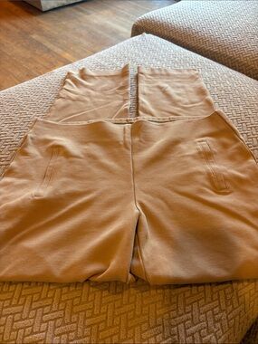 Chico's Wide-Leg Pull-On Track Pants in Camel